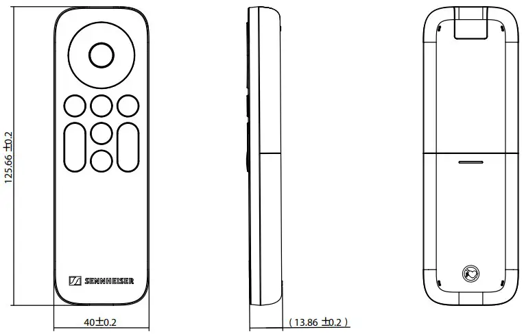 DIMENSIONS REMOTE