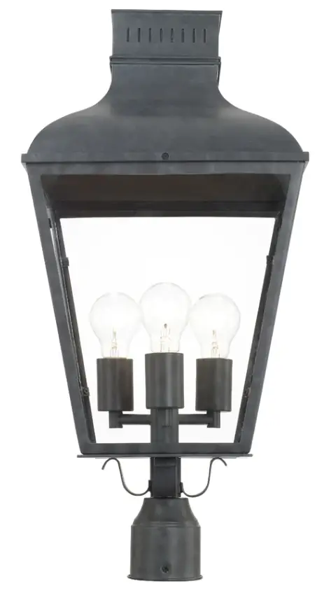 CRYSTORAMA DUM-9808-GE Dumont Outdoor 3 Light Post Mount