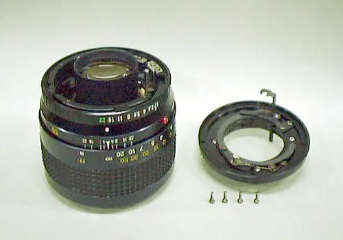 MINOLTA MC 85mm f1 7 Lens Disassembly Tutorial - Things to prepare 6