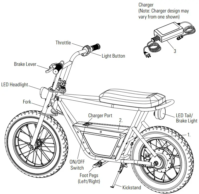 Razor rambler16 Electric Mini Bike - Estimated Assembly