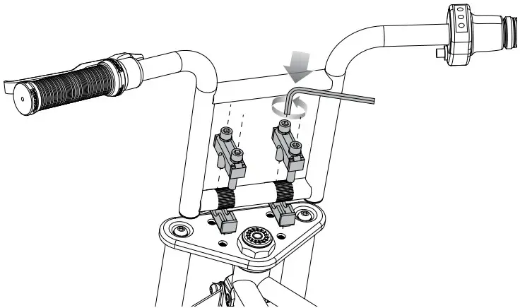 Razor rambler16 Electric Mini Bike - Handlebars