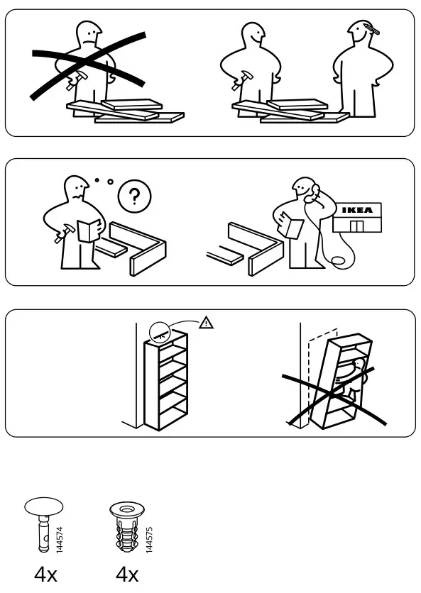 IKEA ELVARLI Wardrobe Bamboo - Call for help & parts