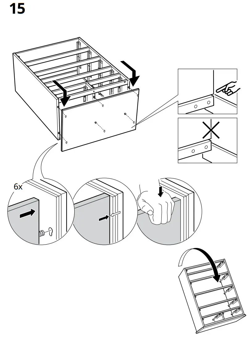 IKEA 404.586.95 IDANÄS 6 Drawer Chest - Figure 14