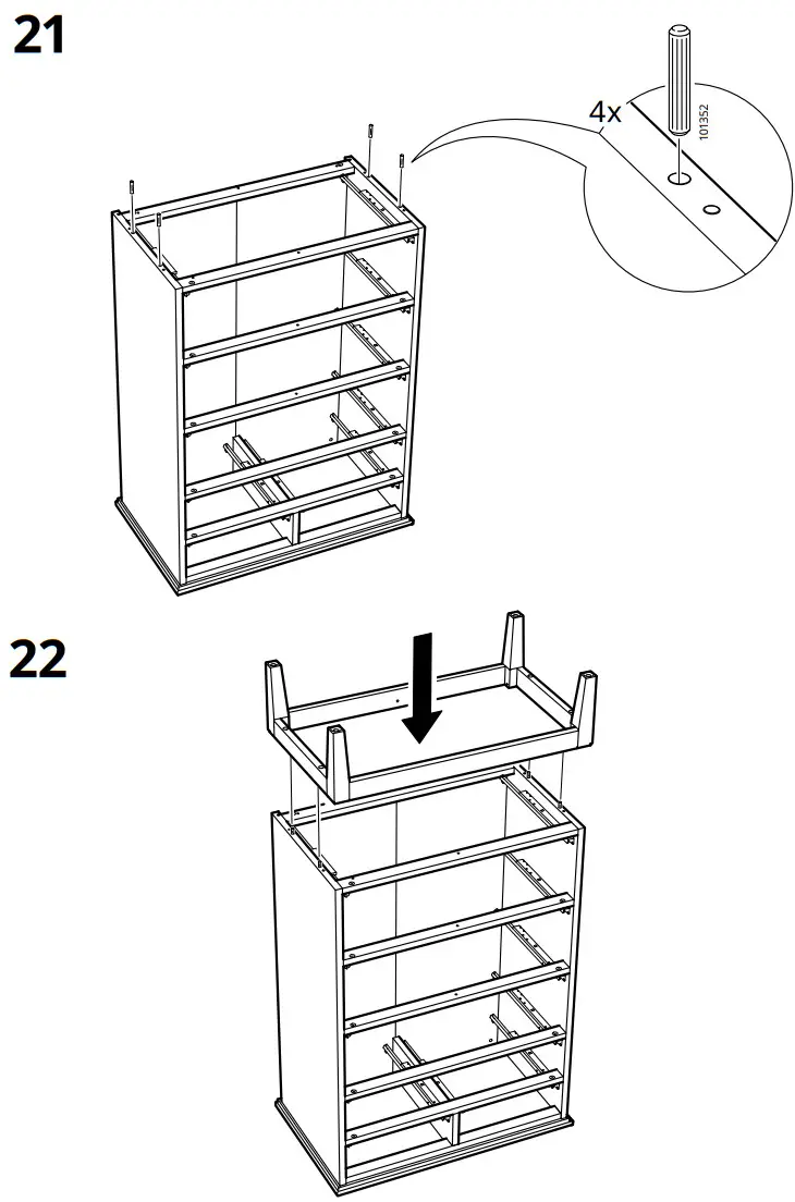 IKEA 404.586.95 IDANÄS 6 Drawer Chest - Figure 18