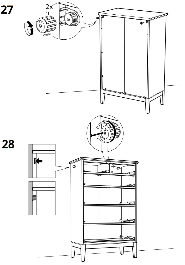 IKEA 404.586.95 IDANÄS 6 Drawer Chest - Figure 23