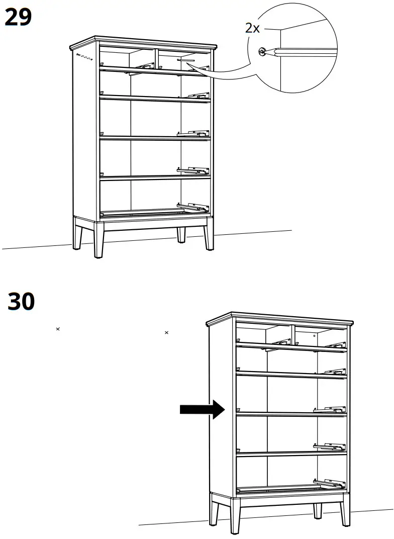 IKEA 404.586.95 IDANÄS 6 Drawer Chest - Figure 24