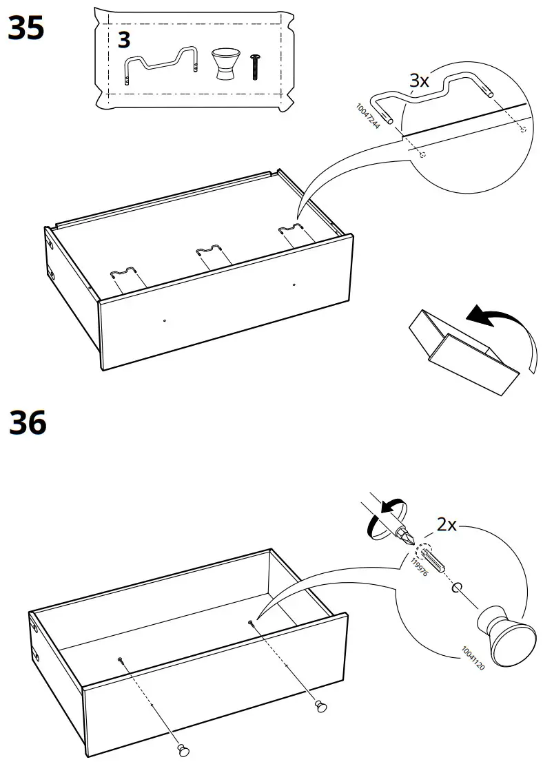 IKEA 404.586.95 IDANÄS 6 Drawer Chest - Figure 28
