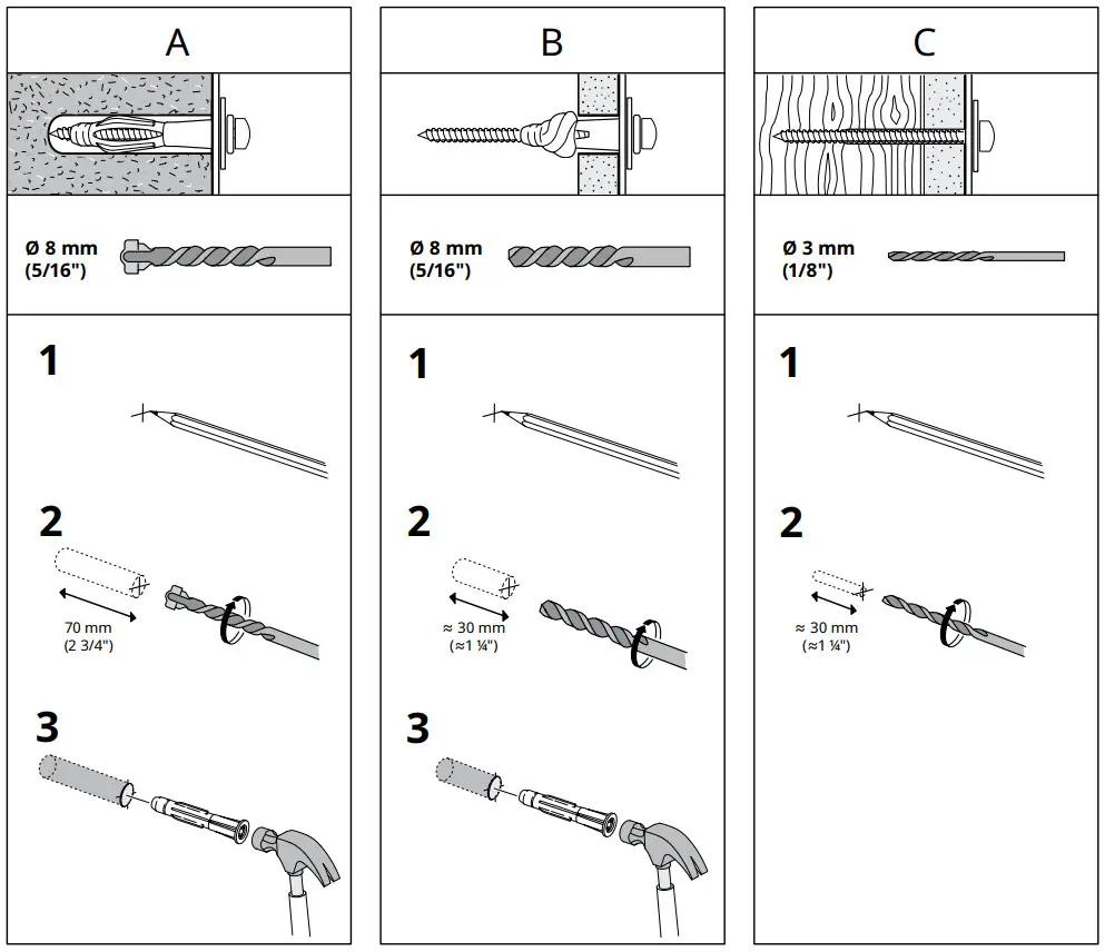 IKEA 404.586.95 IDANÄS 6 Drawer Chest - Tools