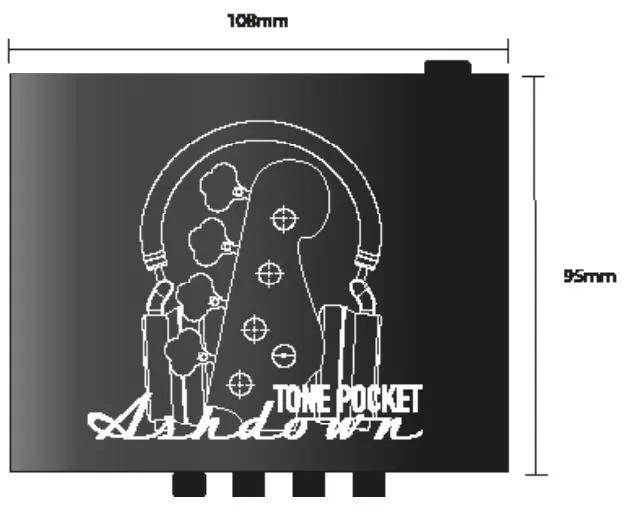 Ashdown Engineering Tone Pocket V2.0 Bluetooth Amplifier User Manual - Top View
