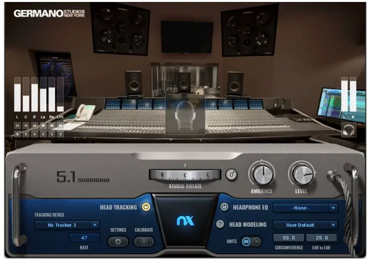 WAVES Nx Germano Studios - speaker selection