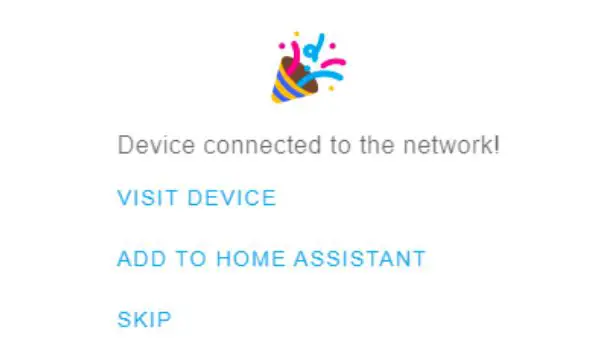 Lolin Wemos D1 WIFI Development Board - Click on 'Visit Device' to access the settings