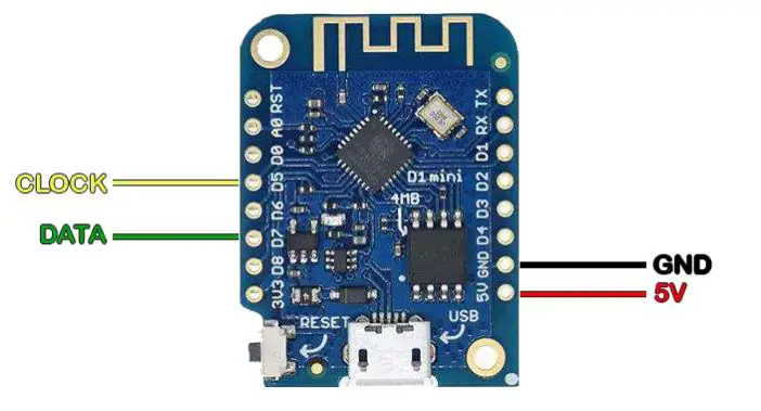 Lolin Wemos D1 WIFI Development Board - Connection