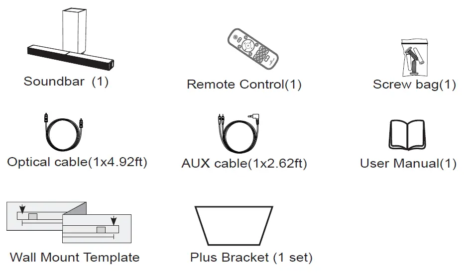 SA103S 2.1 CH 3D Soundbar with Subwoofer 3