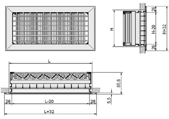 Airzonecloud-RTHV-Horizontal-Vertical-Double-Deflection-Supply-Grille-1