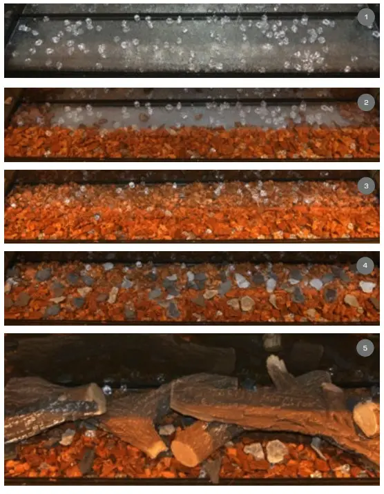 NEW FOREST 1900 Electric Fire - BED LAYOUT