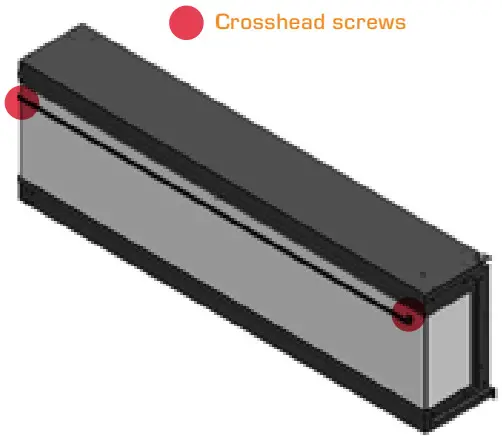NEW FOREST 1900 Electric Fire - Crosshead screws 2
