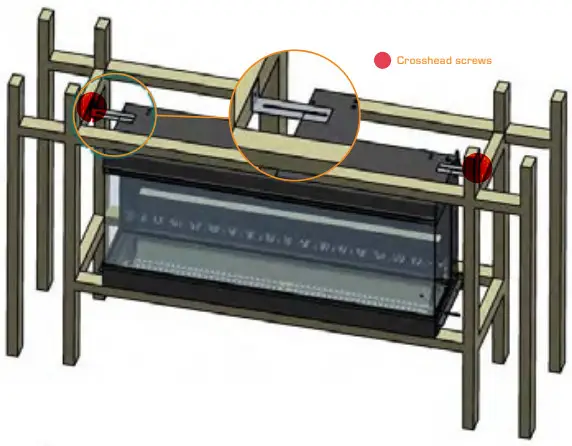 NEW FOREST 1900 Electric Fire - Crosshead screws 3