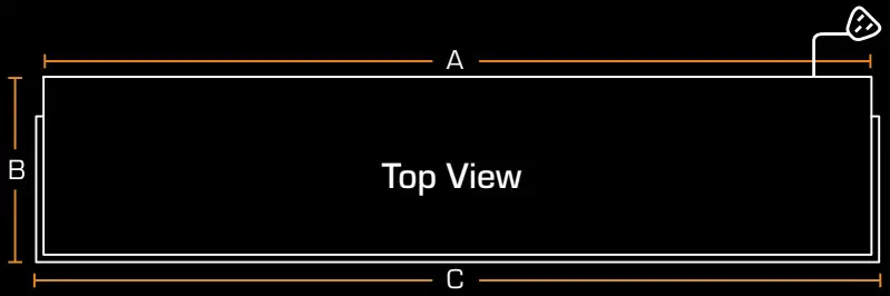 NEW FOREST 1900 Electric Fire - Dimension