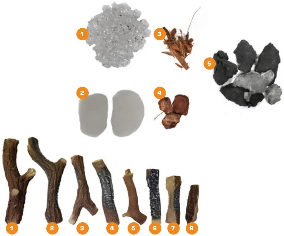 NEW FOREST 1900 Electric Fire - FUEL BED ITEMS