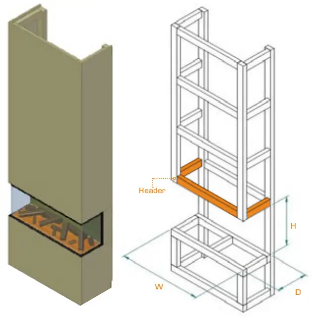 NEW FOREST 1900 Electric Fire - Open Dimensions 3