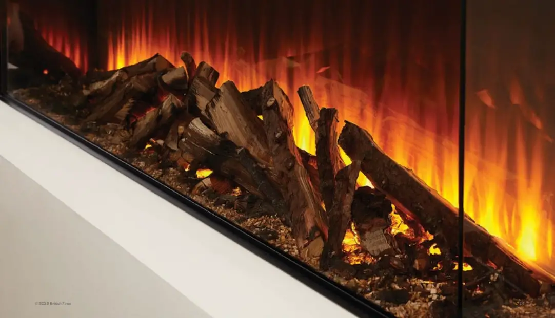 NEW FOREST 1900 Electric Fire - REAL LOGS