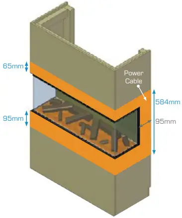 NEW FOREST 1900 Electric Fire - SECTION BELOW