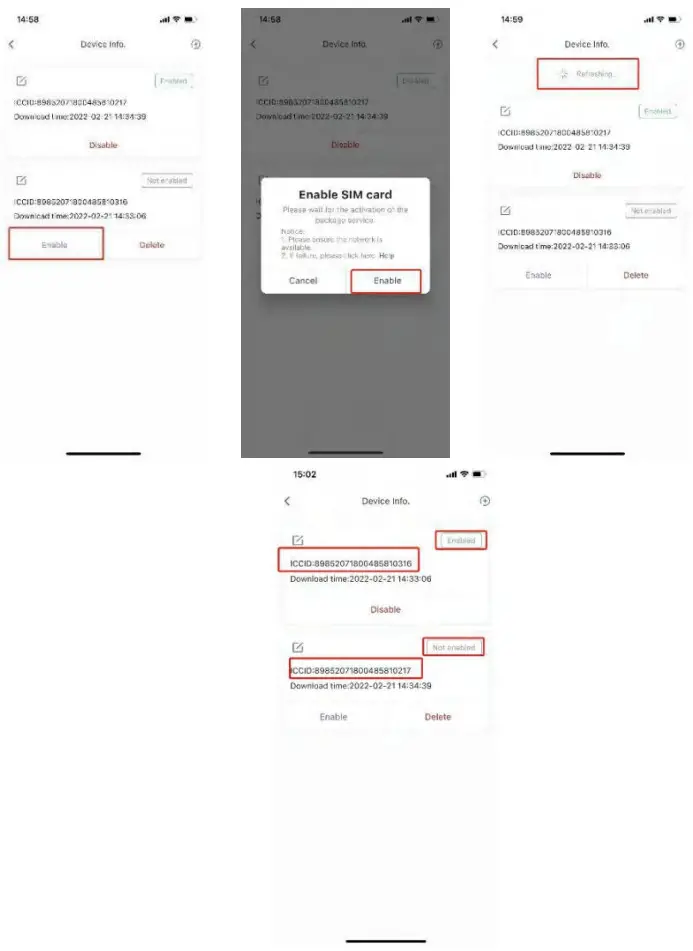 eSunFi SHFiEL40 4G LTE WiFi Mobile Hotspot Router - Switch eSIM profile