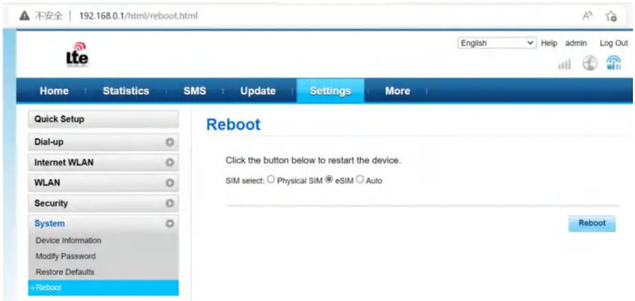 eSunFi SHFiEL40 4G LTE WiFi Mobile Hotspot Router - System