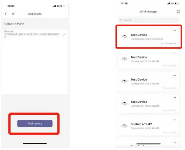 eSunFi SHFiEL40 4G LTE WiFi Mobile Hotspot Router - profile management page