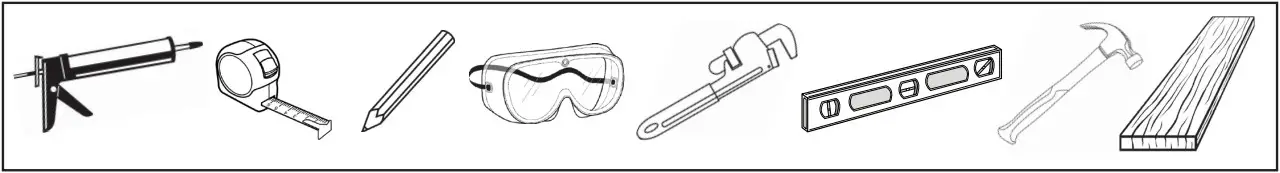 PROFLO Pfw6636arsk 66 X 36 Alcove 8 Jet Whirlpool Bath Tub - TOOL