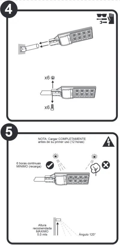 tecnolite 80SOLLED131VCD65N Solar Lamp All In One 80W Cold Light - Panel 4