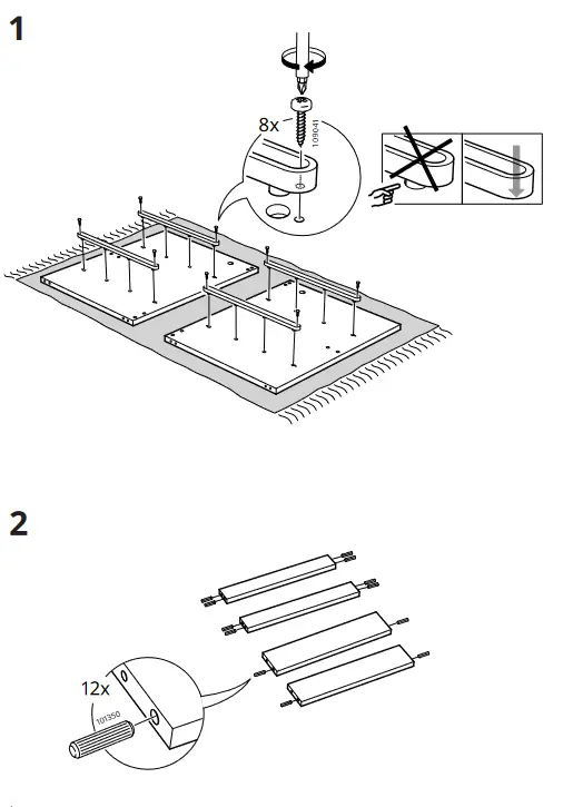 IKEA KULLEN Chest of 2 Drawers - figer 3