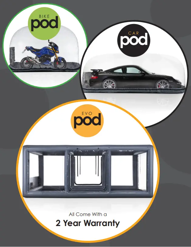 podtec Bike, Car, Evo Pod Vehicle Storage System