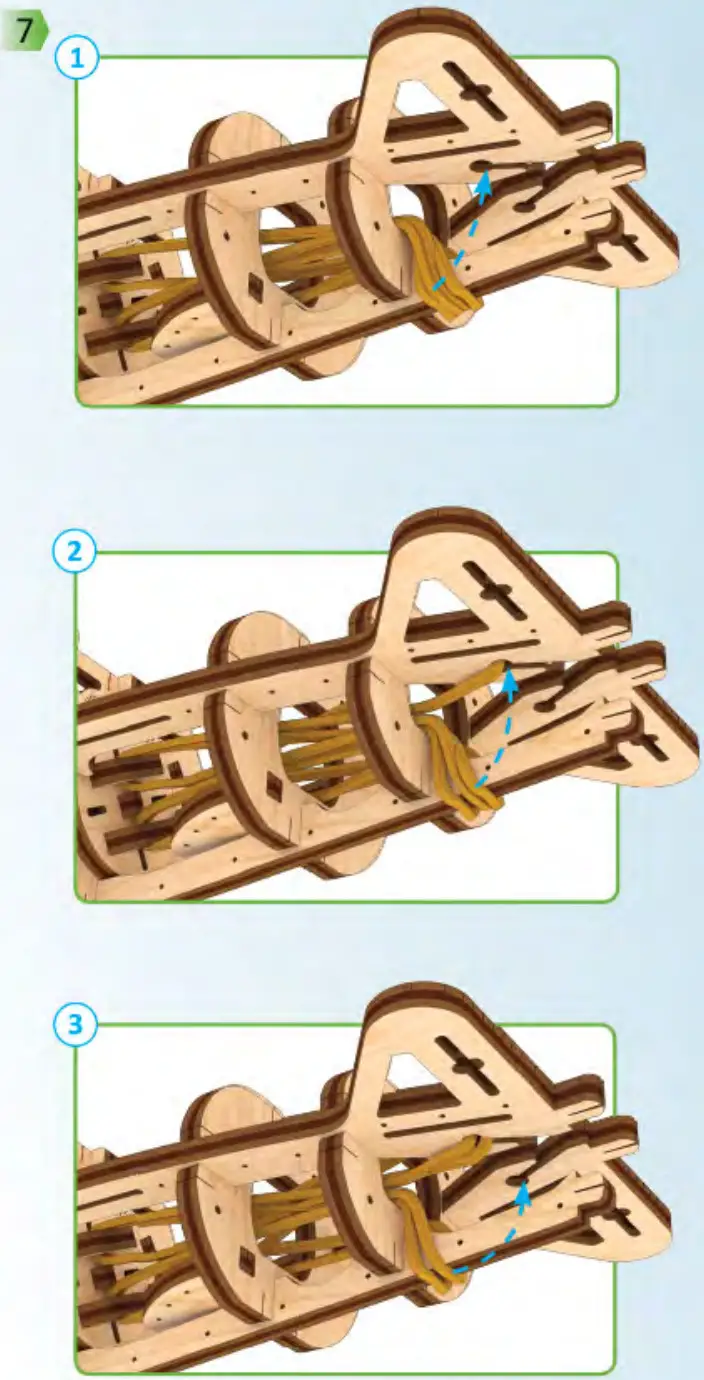 UGEARS Mini biplane Mechanical Model Kit - Figure 10