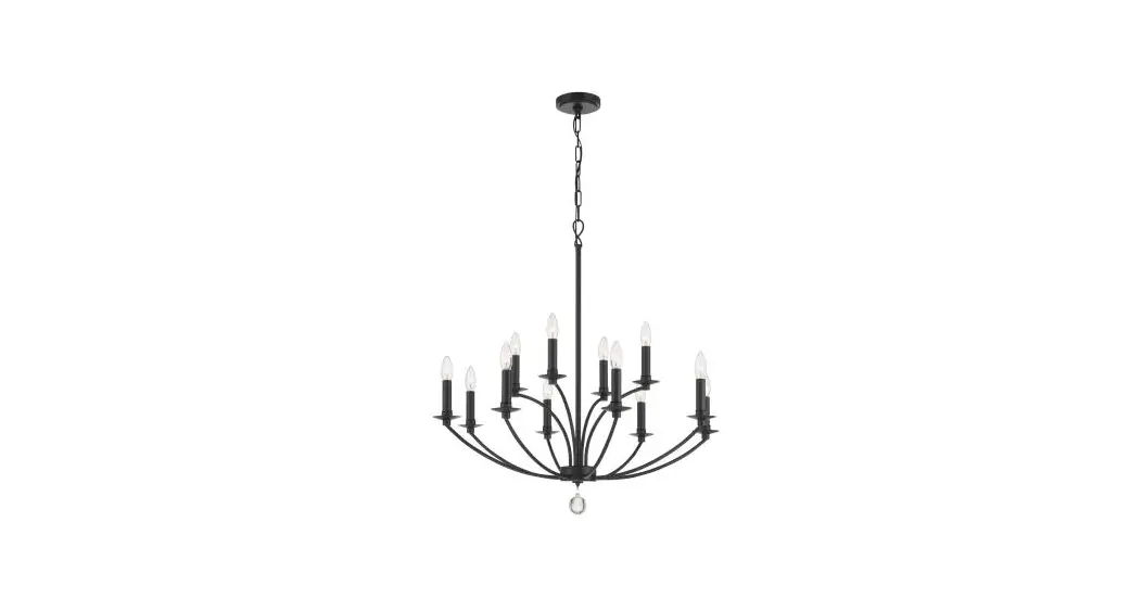 Crystorama Mil-8012-pn 12 Light Chandelier Instruction Manual