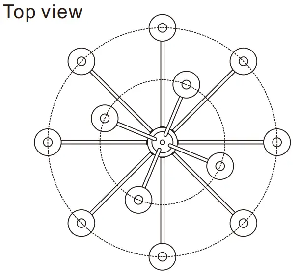 CRYSTORAMA MIL-8012-PN 12 Light Chandelier - Fig1
