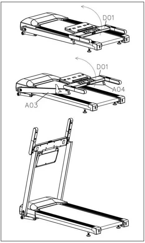 SUNNY SF-T722022 Interactive Slim Auto Incline Treadmill with Bluetooth - STEP 2