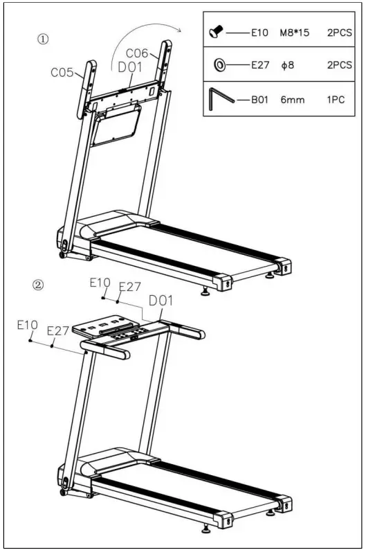 SUNNY SF-T722022 Interactive Slim Auto Incline Treadmill with Bluetooth - STEP 4