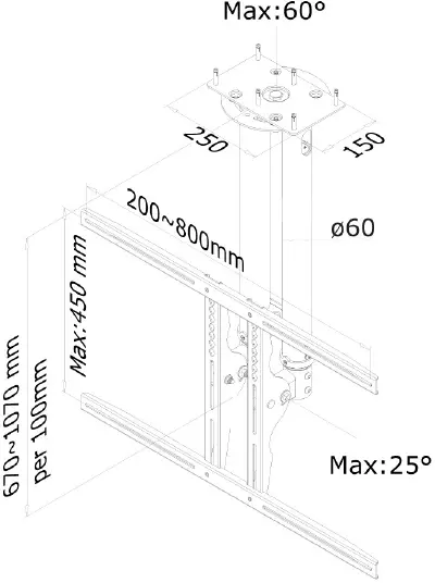 Neomounts-PLASMA-C100-Monitor-Ceiling-fig-1