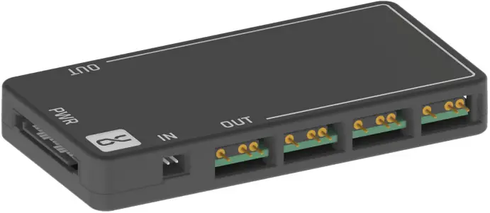 Alphacool Core 11x 3-Pin DRGB splitter with SATA power connector A1