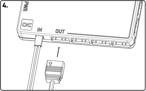 Alphacool Core 11x 3-Pin DRGB splitter with SATA power connector A10