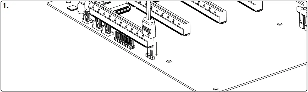 Alphacool Core 11x 3-Pin DRGB splitter with SATA power connector A7