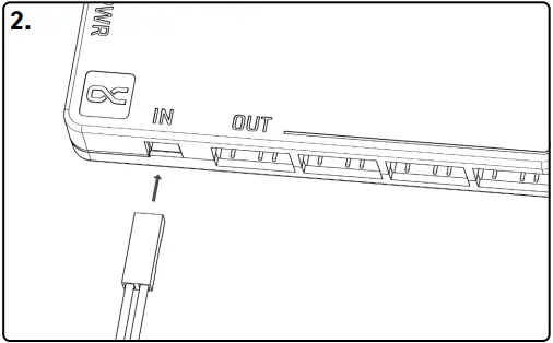 Alphacool Core 11x 3-Pin DRGB splitter with SATA power connector A8