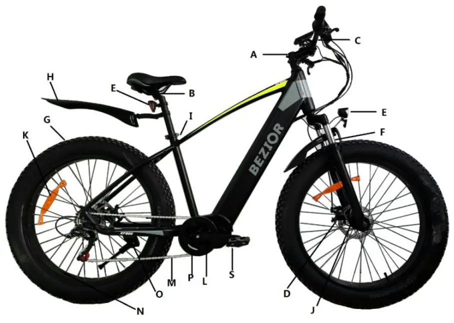 BEZIOR XF800 Mid Motor Electric Bike - fig 5