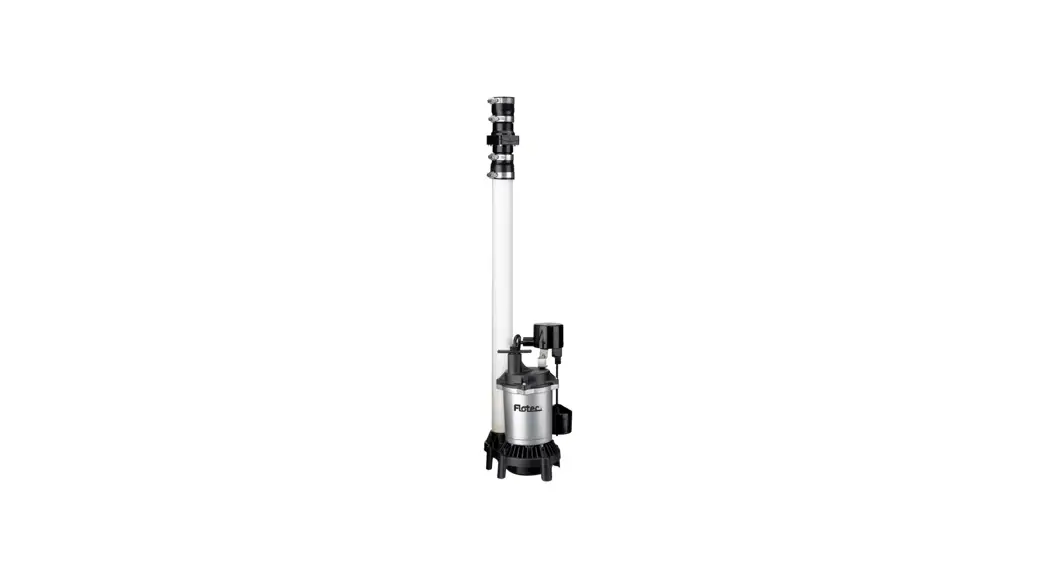Flotec Pzs50rp 1/2 Hp Easy Sump Pre Plumbed Sump Pump Owner's Manual Flotec Pzs50rp 1/2 Hp Easy Sump Pre Plumbed Sump Pump Owner's Manual
