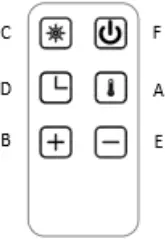 Goldair GPOC4115 - REMOTE CONTROL 1