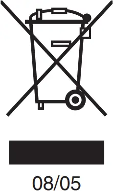 ECG ERT 10860 WE - Disposal
