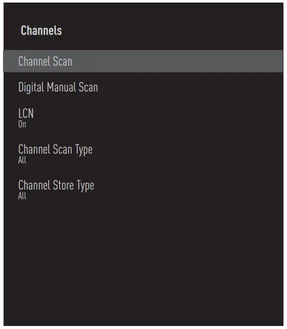 beko B55 C 985 B Smart Android TV - Channels 1