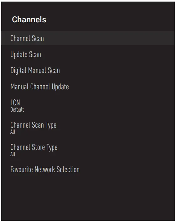 beko B55 C 985 B Smart Android TV - Channels 3
