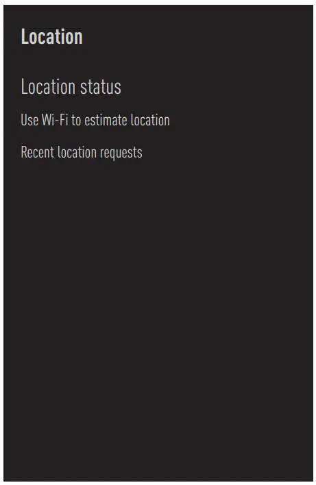 beko B55 C 985 B Smart Android TV - Location